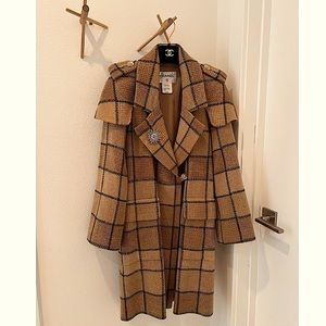 Chanel tweed coat jacket